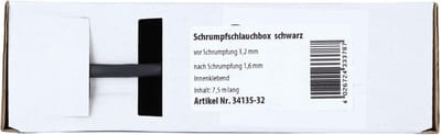 Krimpkous Zwart Ø 3.2 mm / Lengte 7.5 meter
