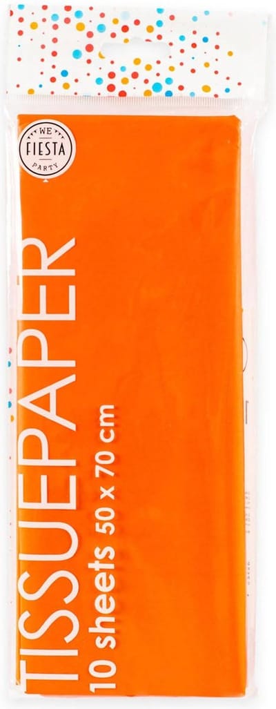 Globos Tissuepapier 10 Vellen Oranje, 50x70cm