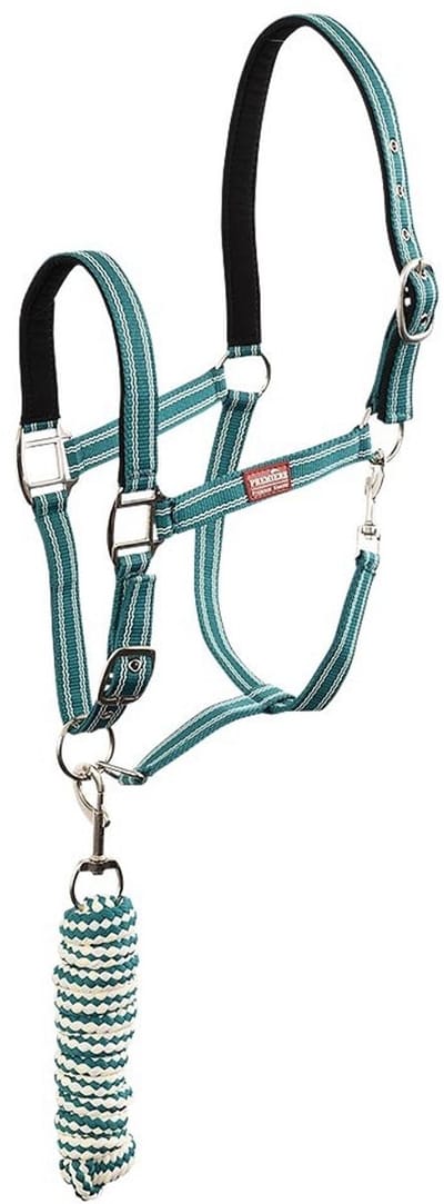 Premiere Halsterset Musketonhaak ss24 Cob Teal Green
