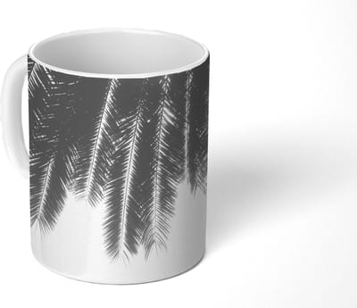 Mok - Koffiemok - Palmbladeren - Tropisch - Zon - Palmboom - Mokken - 350 ML - Beker - Koffiemokken - Theemok