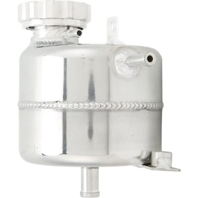 Réservoir d'expansion d'eau de liquide de refroidissement de radiateur en alliage d'aluminium poli Remplacement pour COOPER S R53 2002‑2006