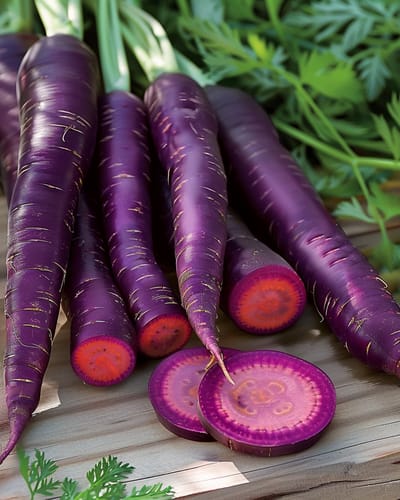 2 sets - Zomerwortel Zaden Purple Sun F1 Daucus Carota Eenjarig