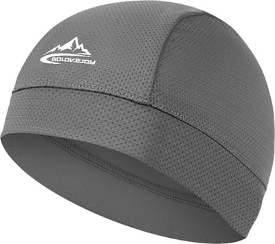 Sara Shop / Fietsmuts Comfort cap / Motormuts onder helm zomer / Fietsmuts onder helm zomer / onderhelmmuts loopmuts / fietsmuts heren / Grijs/Kerst cadeau & Sinterklaas cadeau