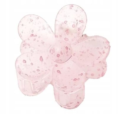 ECARLA Haarclip Bloem Transparant Lichtroze SP193 - 1 Stuk