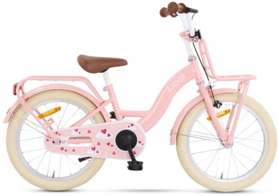SJOEF Classic Meisjesfiets 18 inch - Kinderfiets 5 - 7 jaar - Fiets 18 inch Meisje - Roze