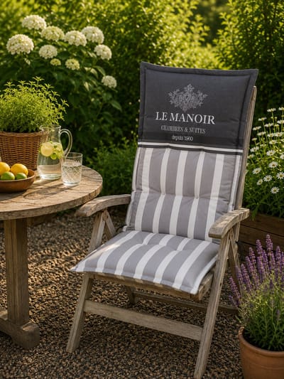Madison Tuinstoelkussen hoge rug 50x123 cm Le manoir