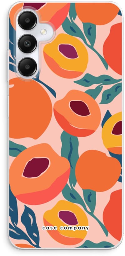 Case Company® - Hoesje geschikt voor Samsung Galaxy A05s hoesje - Perzik - Soft Cover Telefoonhoesje - Bescherming aan alle Kanten en Schermrand
