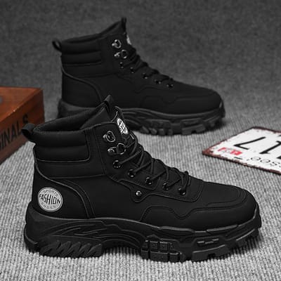 Martin Boots Herenschoenen Herfst Nieuw Ademend Hoge Top Werkschoenen Heren Koreaanse Stijl Veelzijdig Dikke Zool Wandelen Korte Laarzen 44