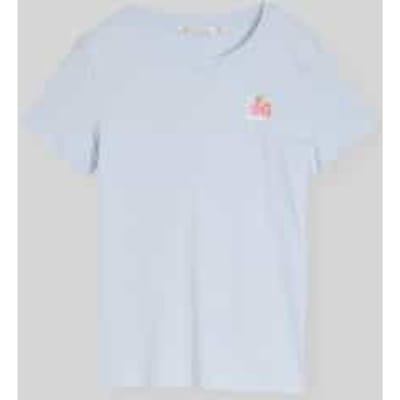 Tom Tailor Denim - T-shirt met print - Maat M - mountain sky blue