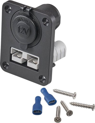 12 V inbouwmodule Anderson 50A en 12 V stopcontact