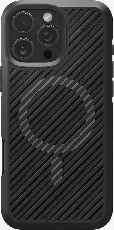 Spigen Core Armor MagFit - Hoesje Geschikt voor Apple iPhone 16 Pro Max - Back Cover Compatibel met MagSafea - Militaire Standaard - Air Cushion - Zwart