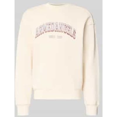 relaxed fit sweatshirt van pure katoen model 'WORDMARK'