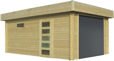 Solid Superia Modern Garage - Geïmpregneerd - Sectionaalpoort - 358x508x281,5cm