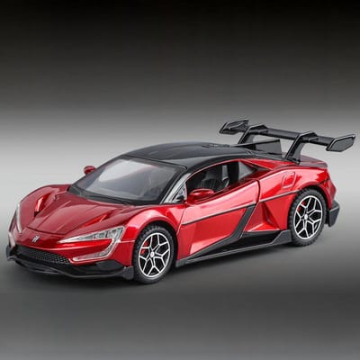 1:32 Byd Look Up U9 Puur Elektrische Prestatie Supercar Legering Spuitgietmodel Auto Huis Trendy Speelgoed Collecties Hobby Display Vriend gray