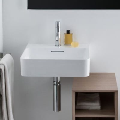 LAUFEN Val hand wash basin 45 x 42 cm with tap hole, with overflow H8152810001041
