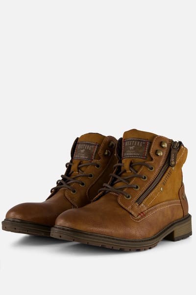 Mustang Veterboots cognac Synthetisch - Maat 43