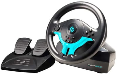 Subsonic SV250-S Stuurwiel – Racestuur voor Nintendo Switch en Switch 2 – Geschikt voor racegames – Blauw