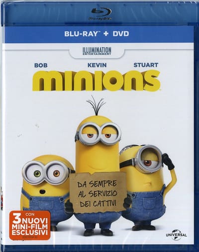 Universal Pictures Minions DVD/Blu-Ray Engels, Ests, Grieks, Italiaans, Lets, Litouws, Roemeens, Russisch, Oekraïens