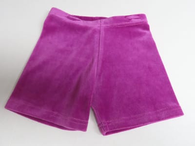 Korte broek - Short - Meisjes - Paars - Fluweel - 18 maand 86