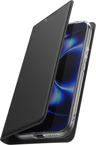 Dux Ducis, Portemonnee Hoesje Geschikt Voor Xiaomi 17 Ultra met Pasjeshouder en Standaard, Zwart