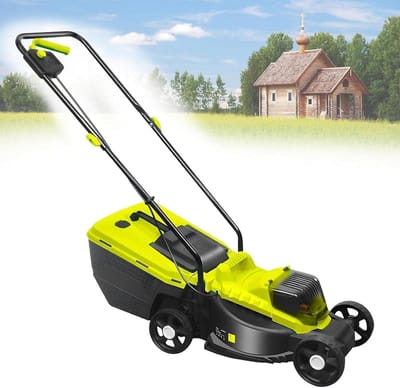 Accu grasmaaier - Draadloze maaier - Gazon onderhoud - Snoerloze vrijheid - 33 cm maaibreedte - Zwart