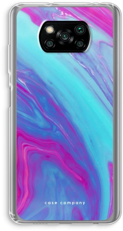 Case Company® - Hoesje geschikt voor Poco X3 Pro hoesje - Zweverige regenboog - Soft Cover Telefoonhoesje - Bescherming aan alle Kanten en Schermrand