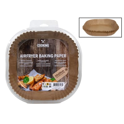 Airfryer-bakpapier - 20 cm - 50 stuks