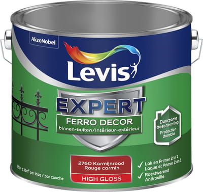 Levis - Expert Ferro Decor - Karmijnrood - 2,5 L