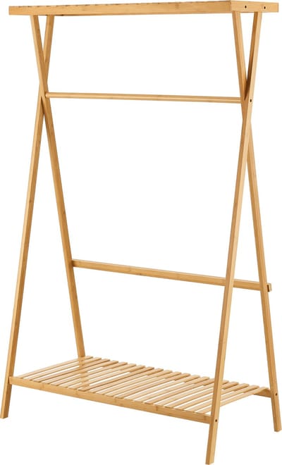 Bamboe kledingrek Horten 140x90x45 cm houtkleurig