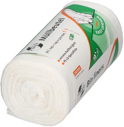 Vuilniszakken - Afvalzakken - Huishoudelijk Gebruik - Extra Sterk Materiaal - 30 Liter - Wit