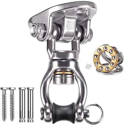 Zware Swing Hanger met Lager Swivel - 1200LB Capaciteit Roestvrij Staal voor Hangmat en Stoelen
