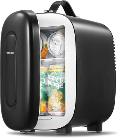 Mini Koelkast - Kleine Koeler - Dranken Koelen - Stille Werking - 5 Liter - Zwart