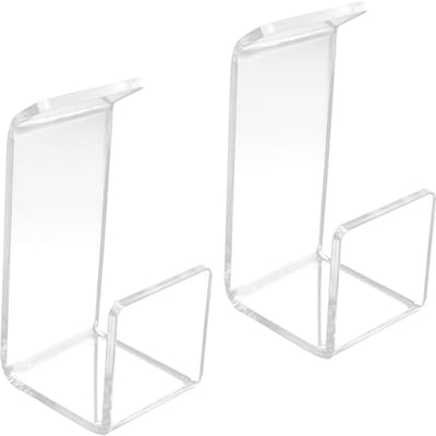 Support de casque de jeu 2 pièces Cintre pour casque musical pour bureau Bureau Mur Maison Bibliothèque white