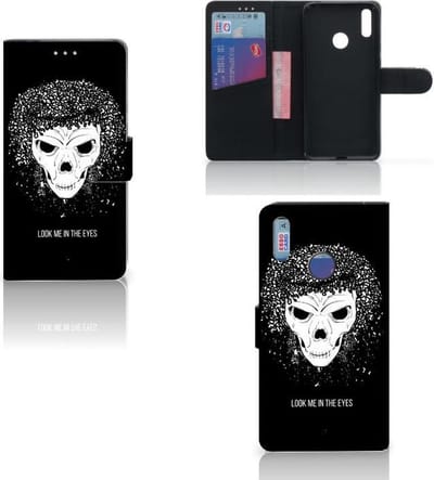 Telefoonhoesje met Naam Huawei Y7 (2019) Skull Hair