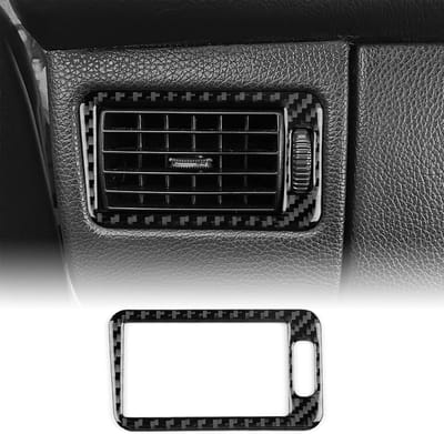 Carbon Fiber Interieur Accessoires voor Mercedes-Benz SLK R170 (1996-2003) - Console en Luchtuitlaat Frame Sticker in Zwart