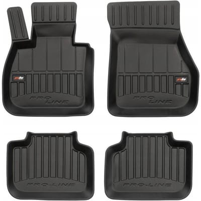 FROGUM BMW X2 U10 - Rubber vloermatten - 3D met opstaande randen - Automaat - Zwart - Exact passend