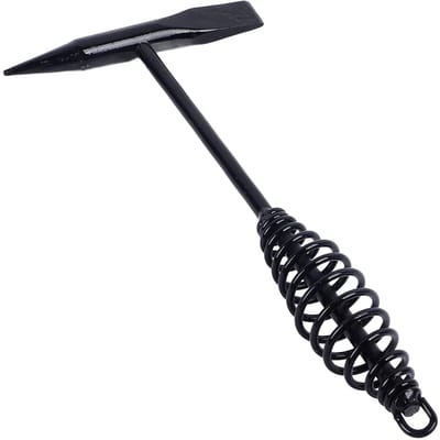 Marteau à piquer pour soudure Réduction des chocs Outil marteau pour enlever les scories d'acier avec manche à ressort hélicoïdal black