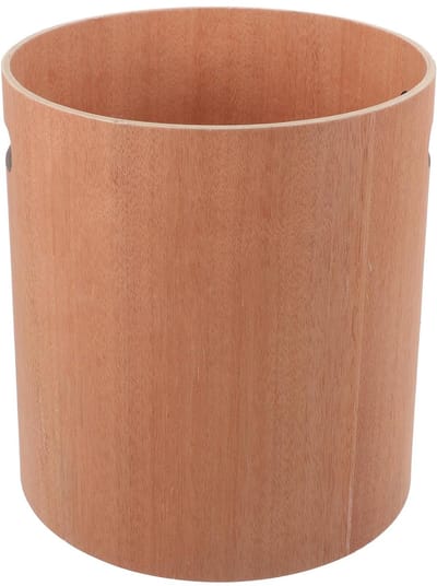 Bureau Prullenbak - Afvalbak Tafel - Opruimen Kantoor - Houten Materiaal - 23 cm - Khaki