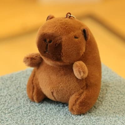 Gele Eend Zwemband Capibara Pluche Speelgoed Schattige Simulatie Strandkleding Capibara Kawaii Knuffeldier Kapibala Verjaardag Reizen Cadeaus brown