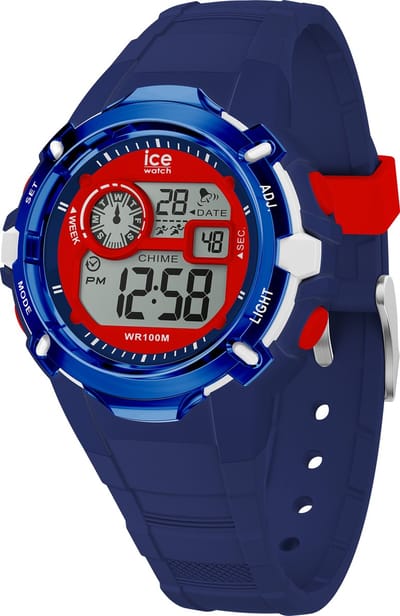 Ice Watch ICE digit explorer - Spider 023264 Horloge - Siliconen - Blauw - Ø 40 mm