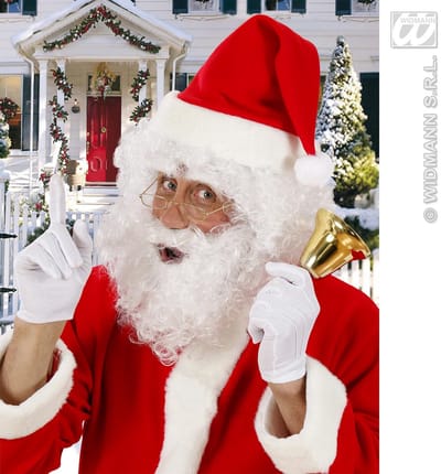 Goedkope kerstman baard met snor