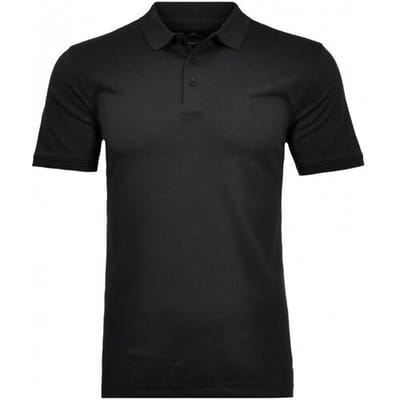 Ragman Uni Polo Light Cotton Mix Zwart / male