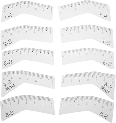Wenkbrauw Sjablonen Set - Brow Mapping Tool - Perfecte Wenkbrauwen Maken - Herbruikbaar en Nauwkeurig - 5 Paar - Transparant