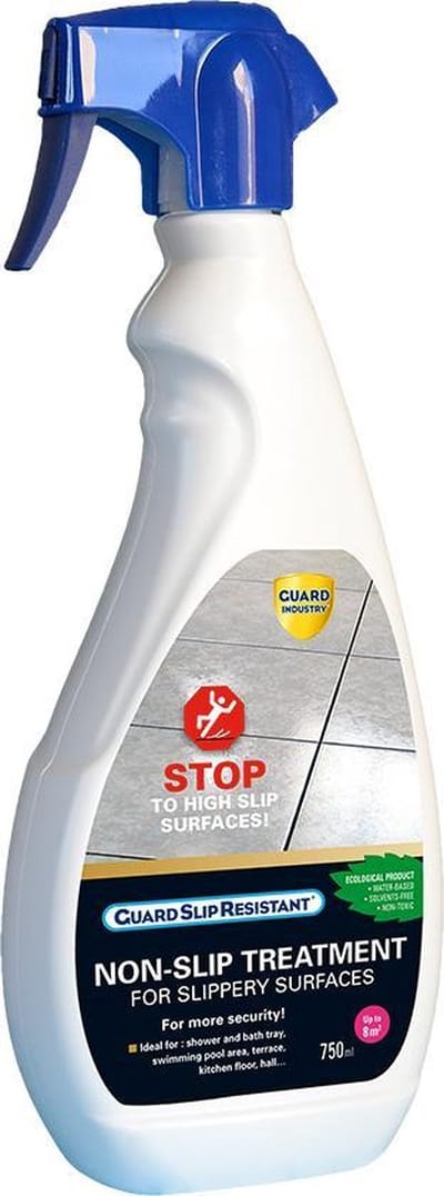 Anti slip behandeling voor gladde vloeren zoals aan zwembaden, sauna, badkamer, douche, terras, oprit - Guard Slip Resistant 0,75L