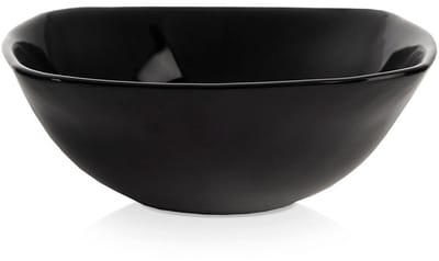Orion Luna Serie - Glazen Kom - 15 cm - 450 ml - Zwart Opalglas