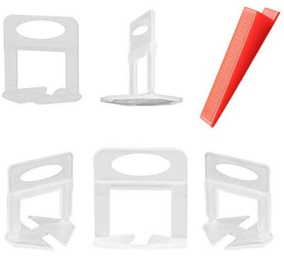 Tegel Nivelleersysteem met 500 Tegel Spacer Clips en 100 Herbruikbare Wedges voor Vloer Nivellering
