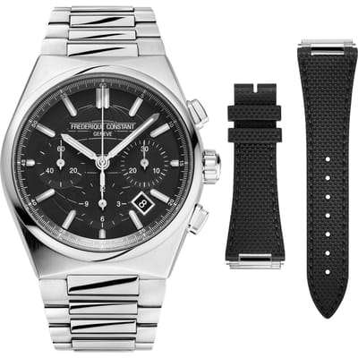 Frédérique Constant Highlife Chronograph Automatic Heren Horloge Zilverkleurig FC-391B4NH6B