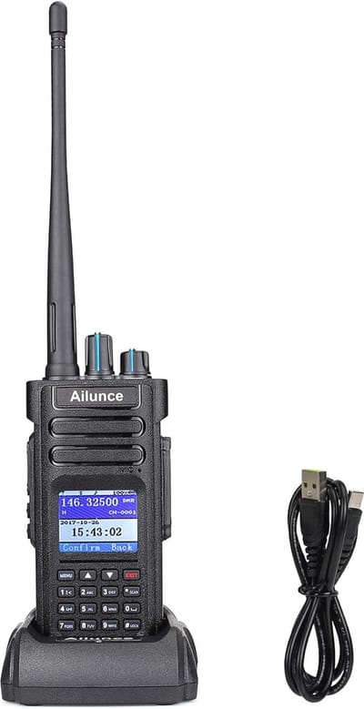 DMR Dual-Band Amateurradio met IP67 Waterdicht, 3200mAh Accu, 16 Toetsen DTMF