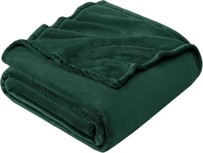 Zachte Groene Fleece Plaid voor Bank en Bed - Warm en Pluizig