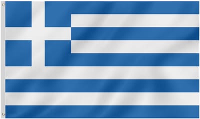 Griekse vlag - Vlag van Griekenland - I Galanolefki - 150/90CM - Polyester - WK - EK - Flag - CHPN